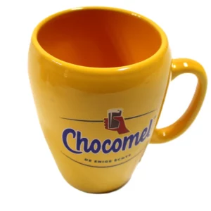 Chocomel mok -dubbelzijdig opdruk 270 ml, geel