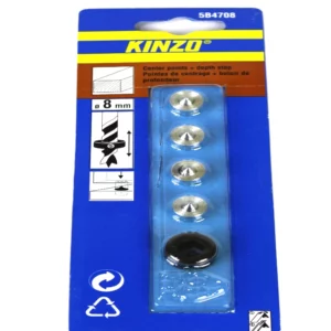 Kinzo 5-delige centreer punten Ø8 mm