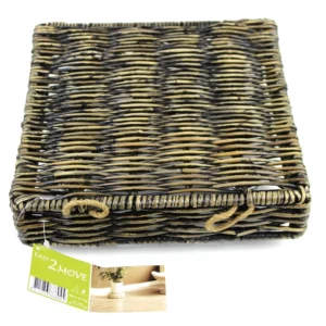 Plantentrolley Easy2Move-maximaal 60 kg, brown washed 25x25 cm rotan—marge