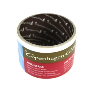 Copenhagen Gold hoekjes afplaktape-blauw 48 stuks op rol—marge