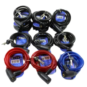 Stahlex Kabel fietsslot met 2 sleutels-120 cm Ø12 mm 12 stuks—marge