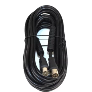 Elro coax kabel met HF filter 5 meter-stekker recht, zwart—marge