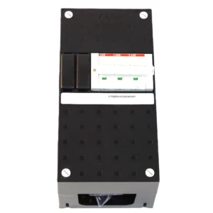 ABB HA1K 3-Fasen kookgroep installatiekast 3x B 16A + Nul 230/400V, zw. opb.—marge